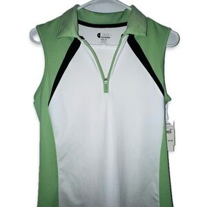 NWT IZOD WOMENS GOLF ZIP-UP POLO SIZE SMALL